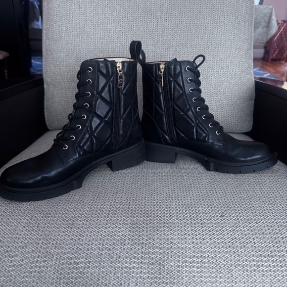 COACH Leather Women’s Combat Boots Black Size 8 - Picture 4 of 10